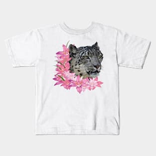 Snow Leopard Kids T-Shirt